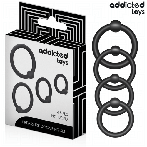 Kroužky bez vibrace ADDICTED TOYS – set tlakových kroužků