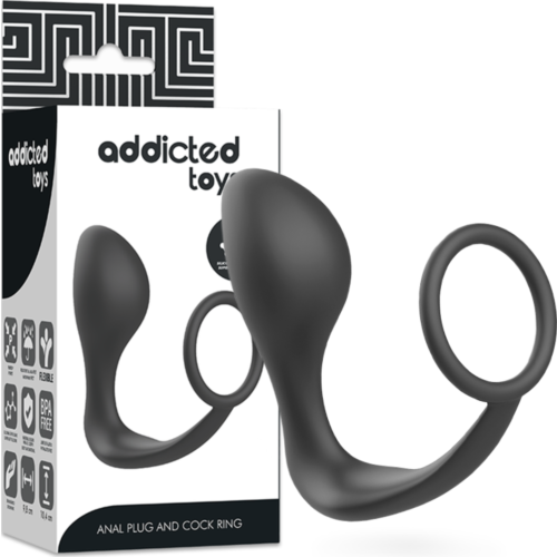 Zásun Anální ADDICTED TOYS s Kroužkem