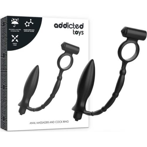 Plug Anal ADDICTED TOYS s Kroužkem Vibrátorem