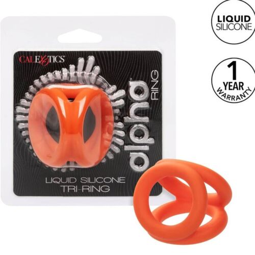 Kroužek CALEXOTICS ALPHA TRI-RING pro podporu erekce