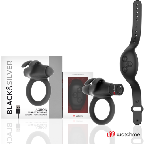 Anální kroužek BLACK&SILVER AGRON s ovládačem