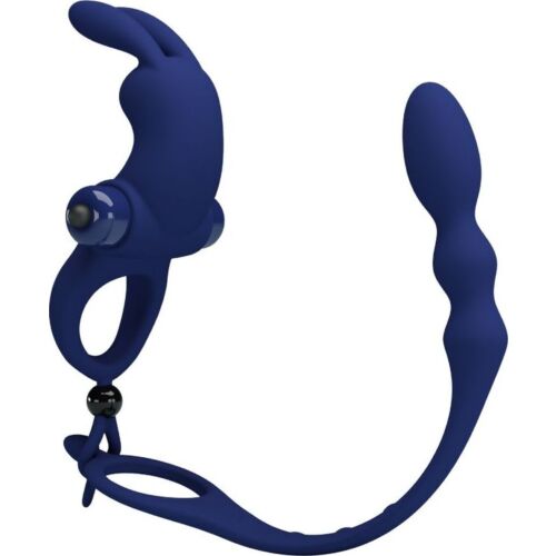 Kroužek vibrátor Pretty Love Ayad s anal plugem