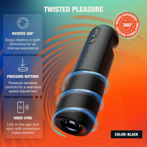 Automatický masturbátor ARCWAVE ORBIT 360° s aplikací, černý