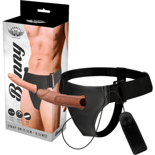 Harnais Hollow Benny s Vibrátorem 15 cm