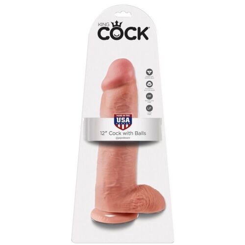 Dildo KING COCK 30.48 cm | Realistický design a silná přísavka