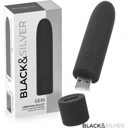 Vibrační kulička BLACK&SILVER GERI s 8 vibracemi
