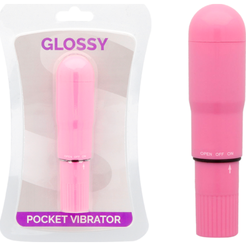 Vibrátor GLOSSY Pocket v růžové barvě
