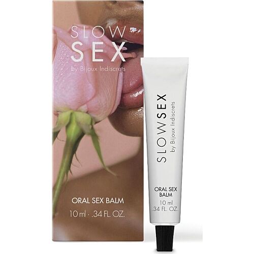 Bálsam pro orální sex Bijoux Slow Sex 10 ml s chutí kokosu