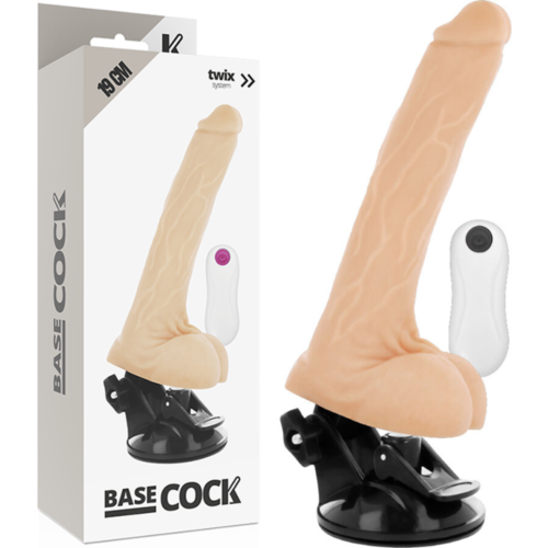 Vibrátor BASECOCK 19 cm s dálkovým ovládáním