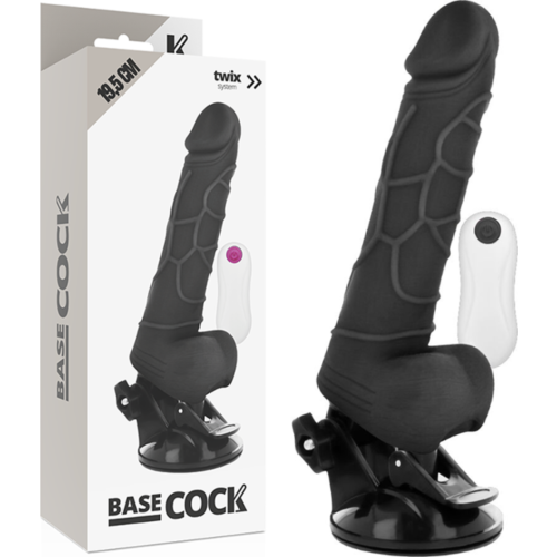 Vibrátor BASECOCK 19,5 cm s dálkovým ovládáním