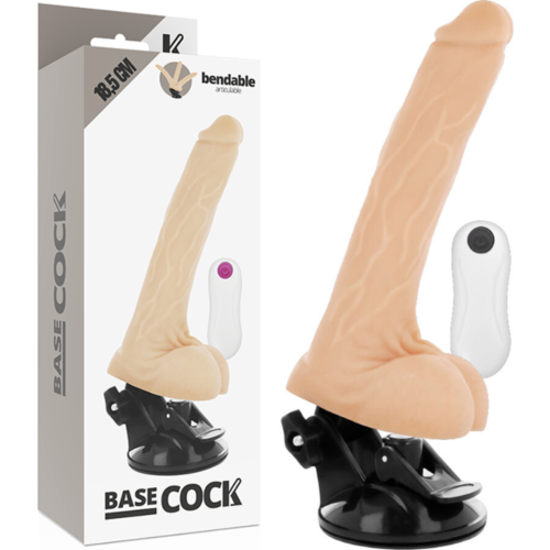 Vibrátor BASECOCK 18,5 cm s dálkovým ovládáním