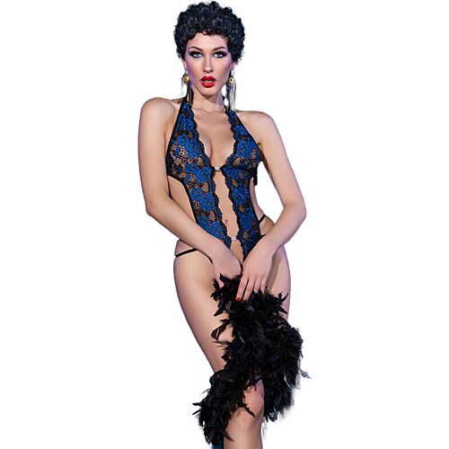 Body Crotchless Chilirose CR 4479 s krajkovými detaily