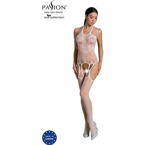 Bodystocking Passion Woman Eco BS002 s udržitelným materiálem