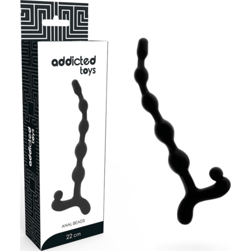 Anální kuličky ADDICTED TOYS 22 CM s kroužky pro snadné vyjímání