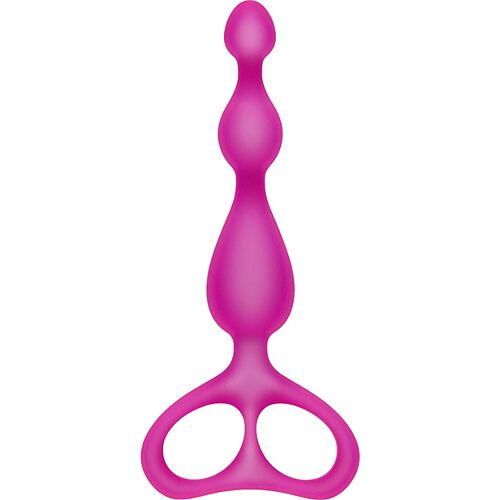 Anální kuličky S Pleasures Shorty Plum pro začátečníky