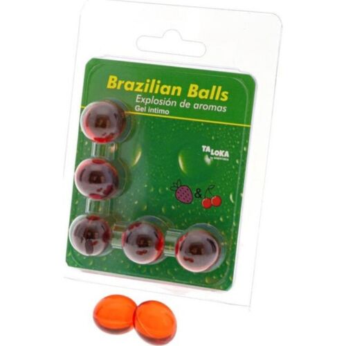 Boly Brazilian Balls Taloka s lubrikantem chutí jahody a třešně