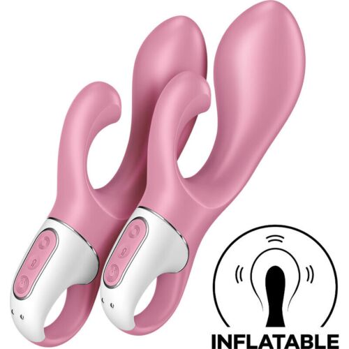 Vibrátor SATISFYER AIR PUMP BUNNY 2 s nafukovacím tělem
