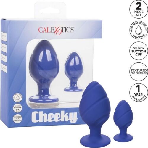 Anální plug CALEXOTICS Cheeky Plugs s unikátní texturou