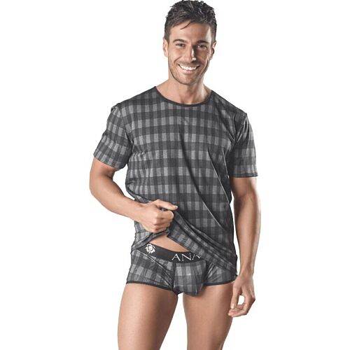 Camiseta ANAIS MEN AEGIS s kostkovaným vzorem