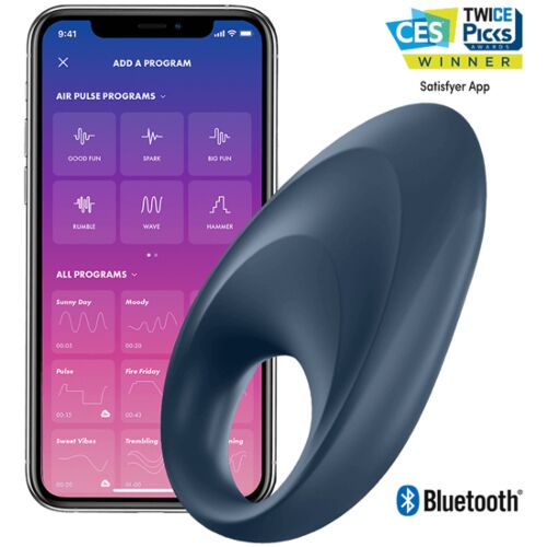 Vibrátor SATISFYER CONNECT MIGHTY ONE RING s aplikací