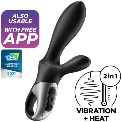 Vibrátor Satisfyer Heat Climax+ s teplem pro analní stimulaci
