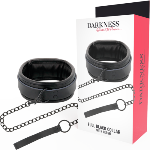 Collar s řetězem Loviux DARKNESS pro BDSM