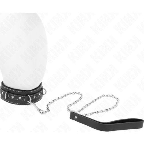 BDSM Kolier KINK s vodítkem z PVC 105 cm