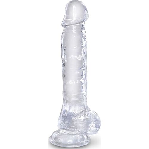 Dildo Pipedream King Cock Clear 16,5 cm s přísavkou