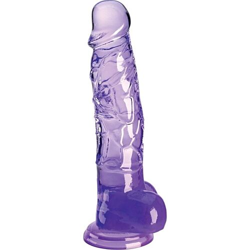 Dildo King Cock Clear 16.5 cm s realistickým designem