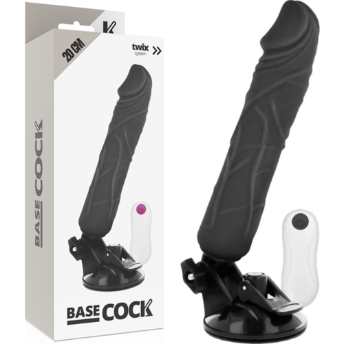 Vibrátor Basecock 20 cm s dálkovým ovládáním