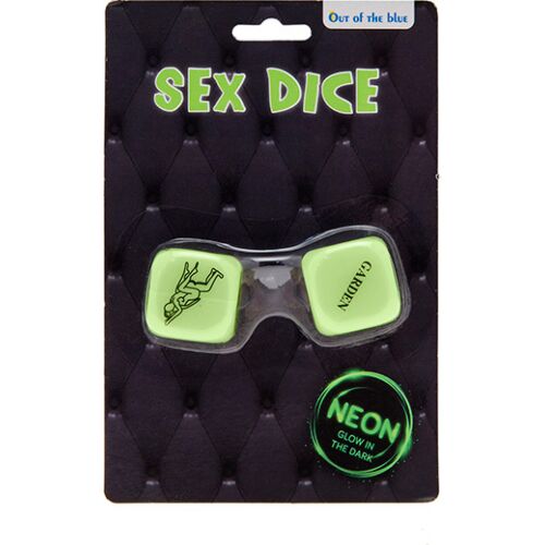 Fluorescenční kostky Out Of The Blue pro erotické hry