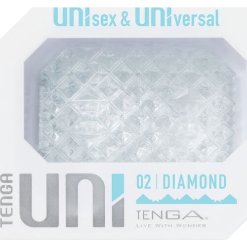 Masturbátor Tenga UNI Diamond s pyramidovou texturou