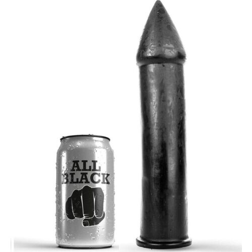 Dildo All Black 24 cm s hladkou hypoalergenní texturou