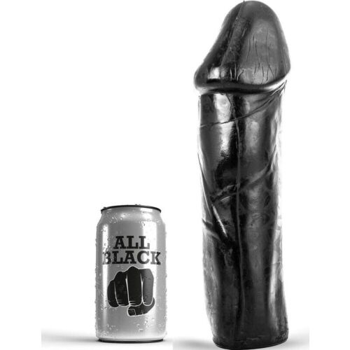 Dildo ALL BLACK 28 cm bez varlat