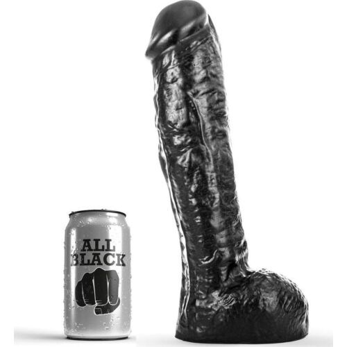 Dildo ALL BLACK DONG 29 cm – pohodlné a pevné