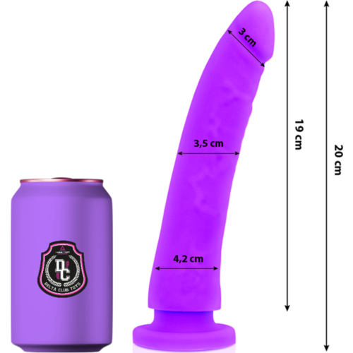 Dildo DELTACLUB 20 cm – lékařský silikon pro intenzivní stimulaci
