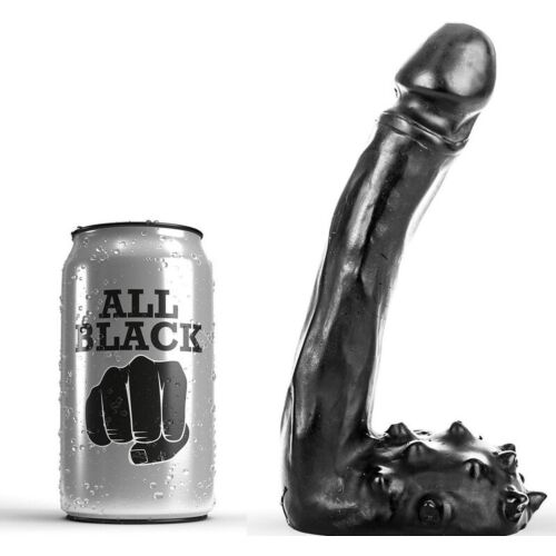 Dildo ALL BLACK 19 CM - Realistický vzhled a komfort