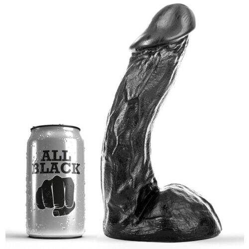 Dildo All Black 23 cm s flexibilním designem