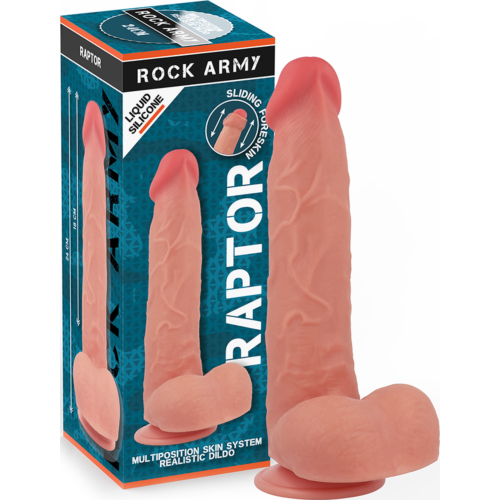 Dildo Rock Army Raptor 24 cm | Dvojitá hustota