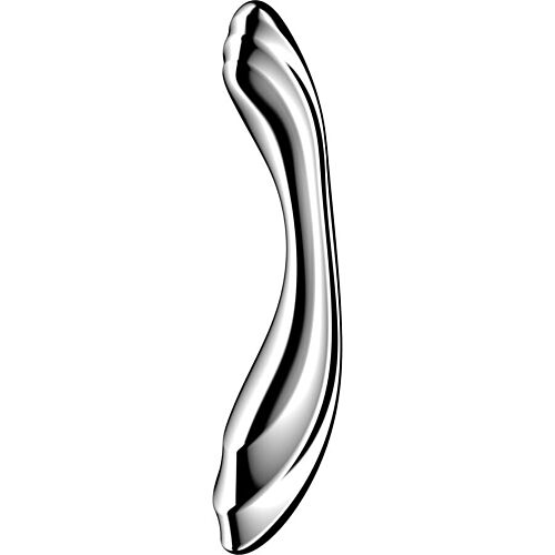 Dildo Satisfyer Pure Gravity 2 z nerezové oceli s vlněným designem