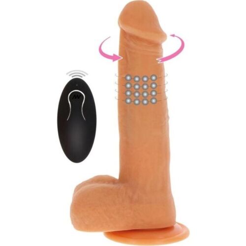 Dildo Vibrátor Get Real s rotujícími perlami