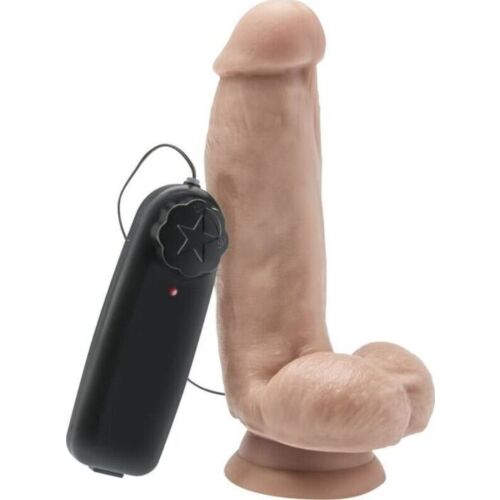 Dildo vibrátor GET REAL 12 cm s texturou a ovladačem