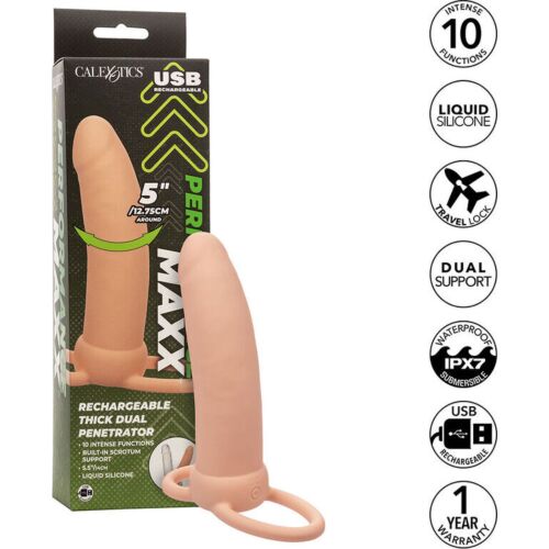 Extensor pene CALEXOTICS Maxx Dvojitý stimulátor s vibračními funkcemi