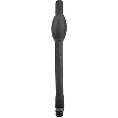 Ducha anal inflable ALL BLACK 27 cm s adaptéry