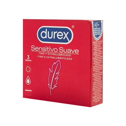 Kondomy Durex Sensitivo Suave - 3 kusy pro přirozenější zážitek
