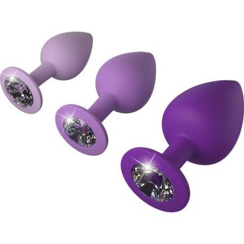 Sada análních plugů Fantasy for Her - Violet 3 velikosti