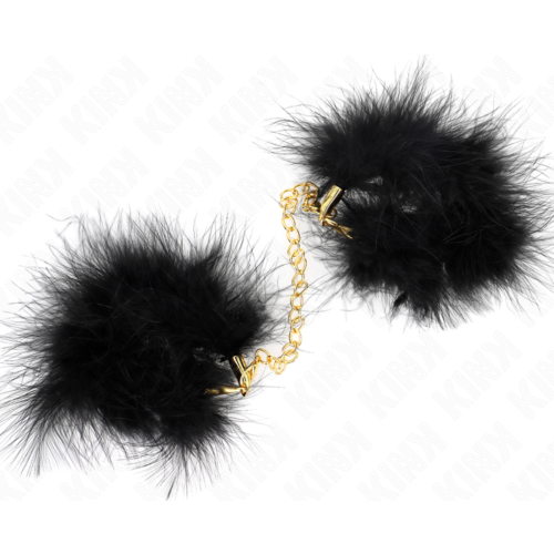 Pouta KINK Wrist Restraint Model 2 s peřím a řetízkem