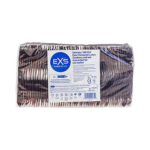 Kondomy Exs Crazy Cola 100 kusů s chutí koly