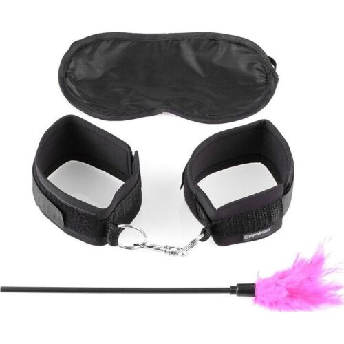 Sada na smyslné svádění FETISH FANTASY SERIES s pouty a maskou