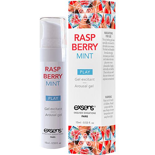 Gel stimulátor Exsens Raspberry Mint 15 ml efek popálení